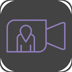 Fototapeta premium Video Call icon Design