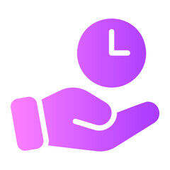 save time gradient icon