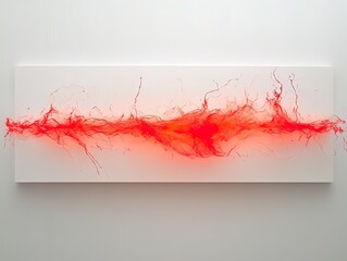 Dynamic Red Electrical Arc Poster: Capture the Excitement and Raw Energy with Stunning Visuals for Your Sports Interior Design