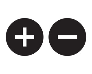 Obraz premium Plus and minus icon
