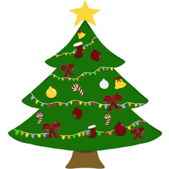 green christmas tree