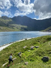 A view of mountains and lakes in Snowdonia, North Wales © Rosily