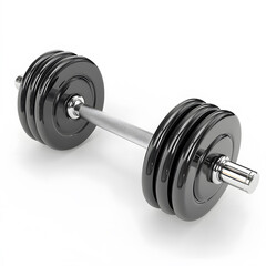 Naklejka premium Fitness Dumbbell Isolated On White Background