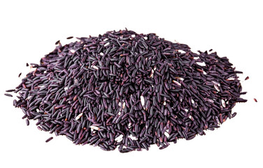 black and white rice isolated