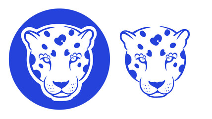 Onça, jaguar, animal, selvagem, onça pintada, tropical, delicado, personagem, minimalista, ilustração, símbolo, isolado, felino, natureza, floresta, adesivo, ícone,  arte, moderno, feroz, atitude