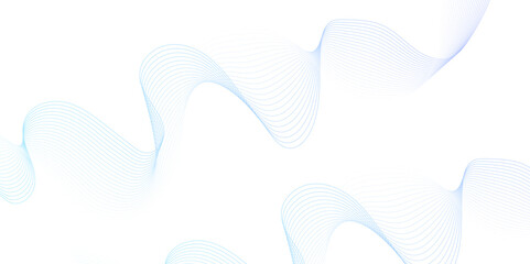 White wave curve lines banner background design. Abstract soft wave lines dynamic flowing blue light isolated background. Vector Illustration of the gray pattern of lines. stripes on white.	
