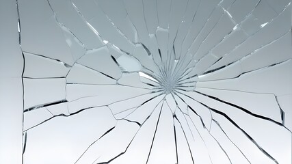 Fototapeta premium cracked glass