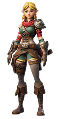 Game character isolated - transparent - ai generated