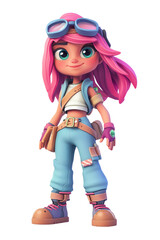 Game character isolated - transparent - ai generated