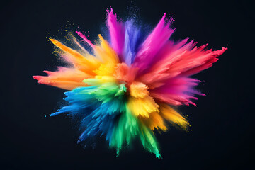 colorful explosion, AI generated