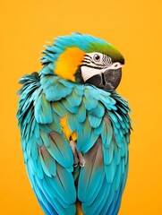 Obraz premium Detailed Portrait of an Exotic Tropical Bird