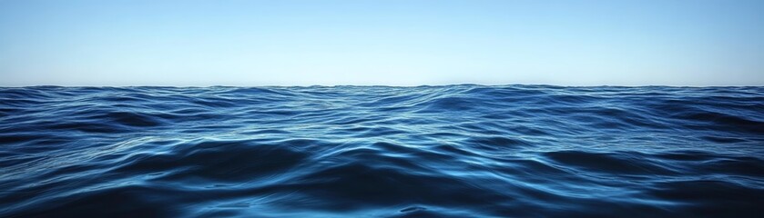 Fototapeta premium Ocean Waves Blue Water Surface Texture Background