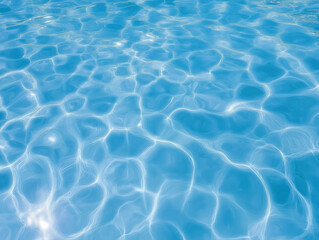 Abstract blue pool water background texture