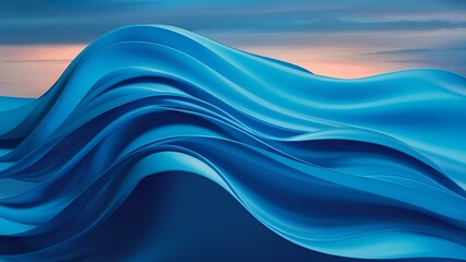 Fototapeta premium Abstract blue waves,Abstract blue background ,graphics resources