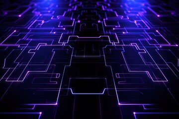 Obraz premium Technology purple dark background backgrounds futuristic abstract.