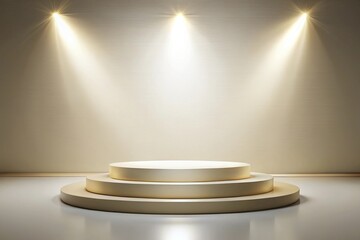 Obraz premium Empty podium against luxurious backdrop