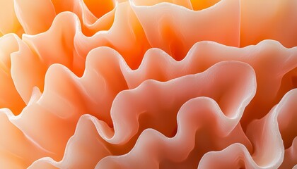 A close-up 3D model of the small intestine, showing the intricate folds and surface area responsible for maximizing nutrient absorption.