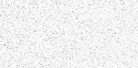 Terrazzo flooring consists of chips of marble texture. quartz surface white, black for bathroom or kitchen countertop. white paper texture background. rock stone marble backdrop textured illustration.