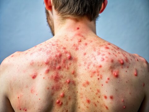 Detailed Images of Maculopapular Rash on Skin for Medical and Educational Purposes in Dermatology