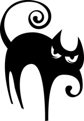 Black Cat - silhouette
