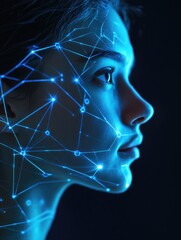 Obraz premium Futuristic Human-Machine Interface