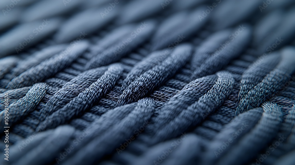 Aufkleber intricate microscopic view of fabric fibers - detailed woven textile patterns showcasing precision a