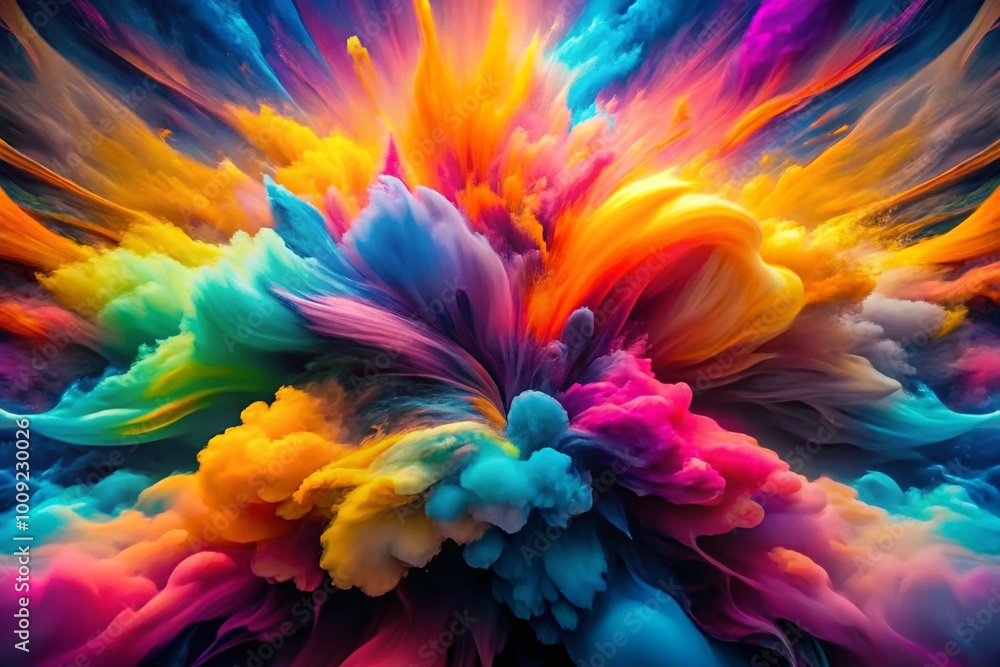 Aufkleber dynamic neon abstract background for modern design and creative projects with vibrant color blends