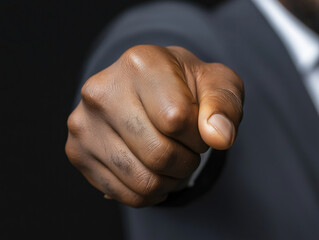 African american man fist