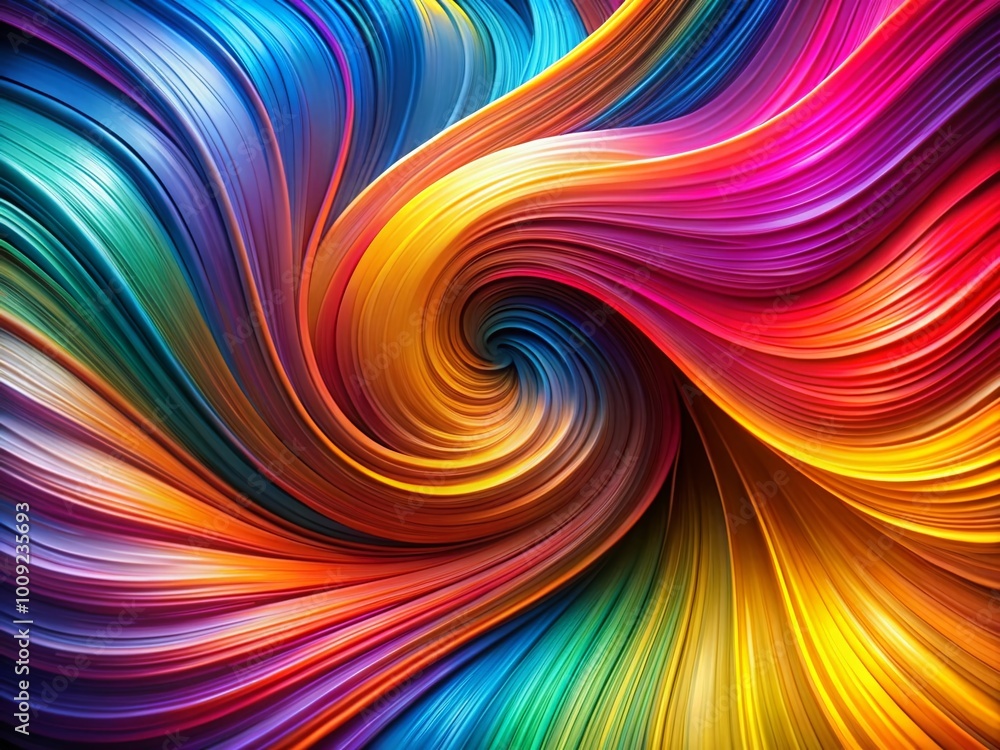Poster Elegant Abstract Vector Design with Flowing Lines and Shapes in Vibrant Colors for Creative Projects