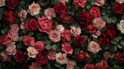Vibrant Rose Floral Background