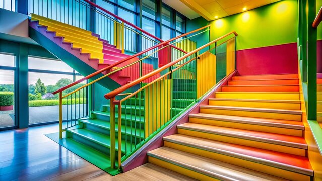 Elegant and Modern Stair Handrail Design for Indoor Spaces, Enhancing Safety and Aesthetics