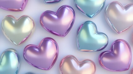 Colorful Hearts: A Vibrant Display of Love and Affection