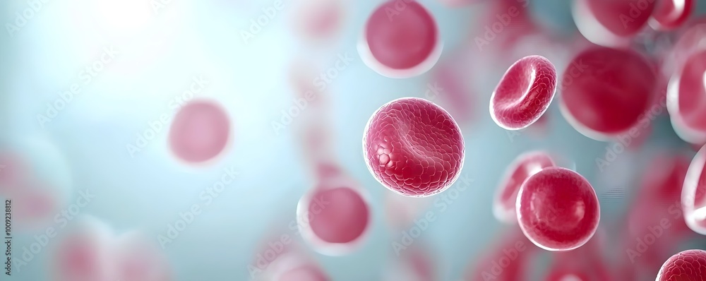 Aufkleber dynamic red cells in action - visualizing holistic healing resilience and cellular defense for vital