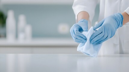 Polishing Metal Surface with Soft Cloth for a Gleaming Finish - Erasing Fingerprints and Achieving a Smooth Reflective Texture