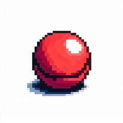 Illustration against light background with space for text, pixel art style