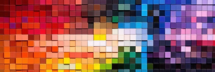 Colorful urban gradient blocks for spring inspiration and design
