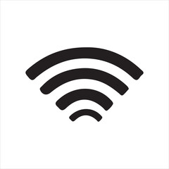 wi fi symbol black icon on white background 