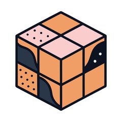 Obraz premium abstract background with cubes