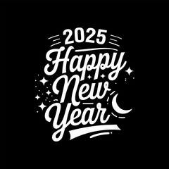 Unique Logo, vector, quote Designs for a Happy New Year 2025