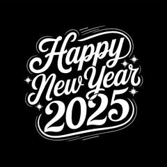 Unique Logo, vector, quote Designs for a Happy New Year 2025