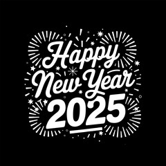 Unique Logo, vector, quote Designs for a Happy New Year 2025