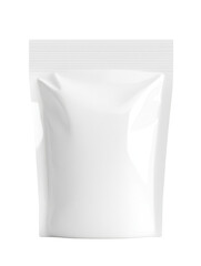 Ziplock bag model isolated on transparent background.