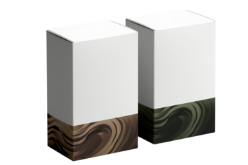 Blank tall long product cardboard. Realistic Clear White Blank Cardboard Package Box For Branding die cut transparent PNG.