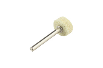 polishing wheel for hand engraver isolated from background