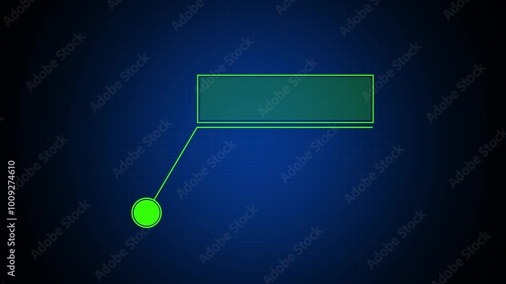 Poster simple hud elements frame lines callout animation for text on black bg 4k video