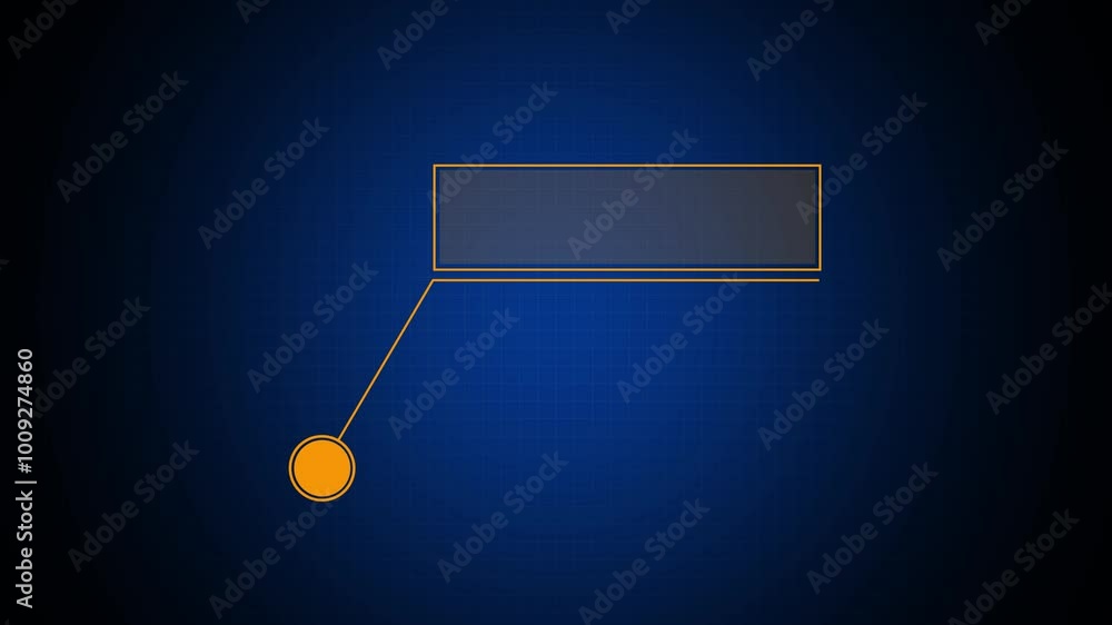 Poster simple hud elements frame lines callout animation for text on black bg 4k video