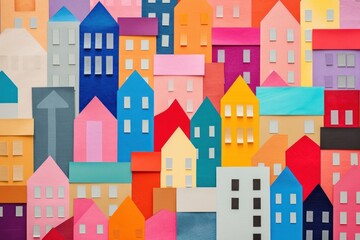 Fototapeta premium Buildings architecture backgrounds pattern.
