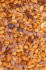 A group of almonds, pistachios, walnuts, macadamia, cashews.