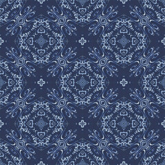 blue, white, fabric abstract seamless pattern. design for background, wallpaper, carpet, clothing, batik, textile, embroidery, sarong, interior decoration, floor, curtain, printing