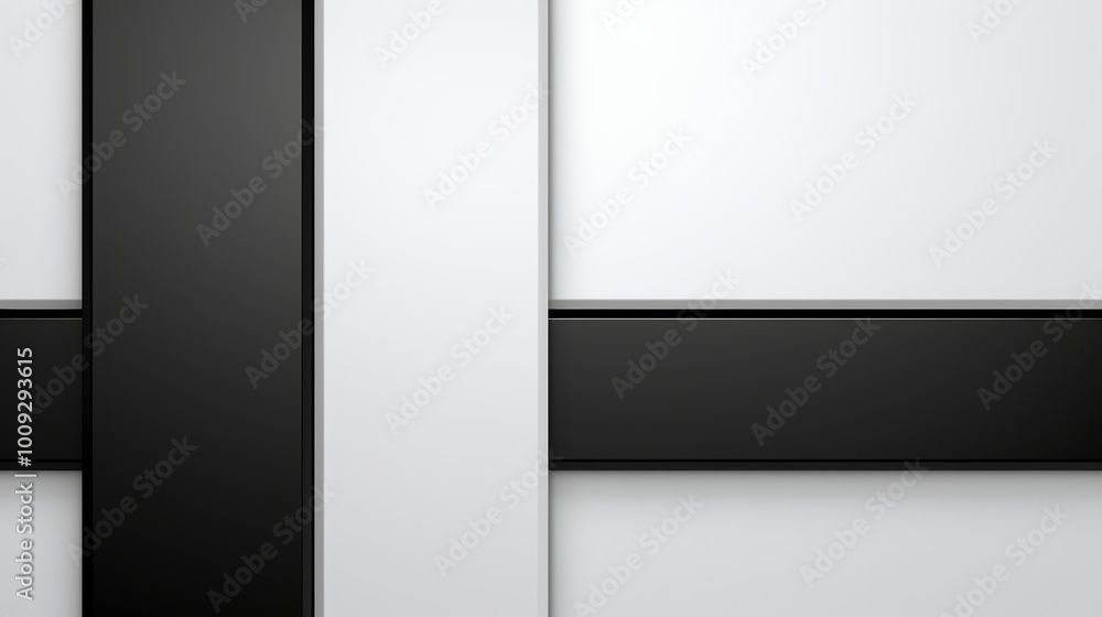 Poster striking monochrome design featuring diagonal bright lines for text placement and visual impact